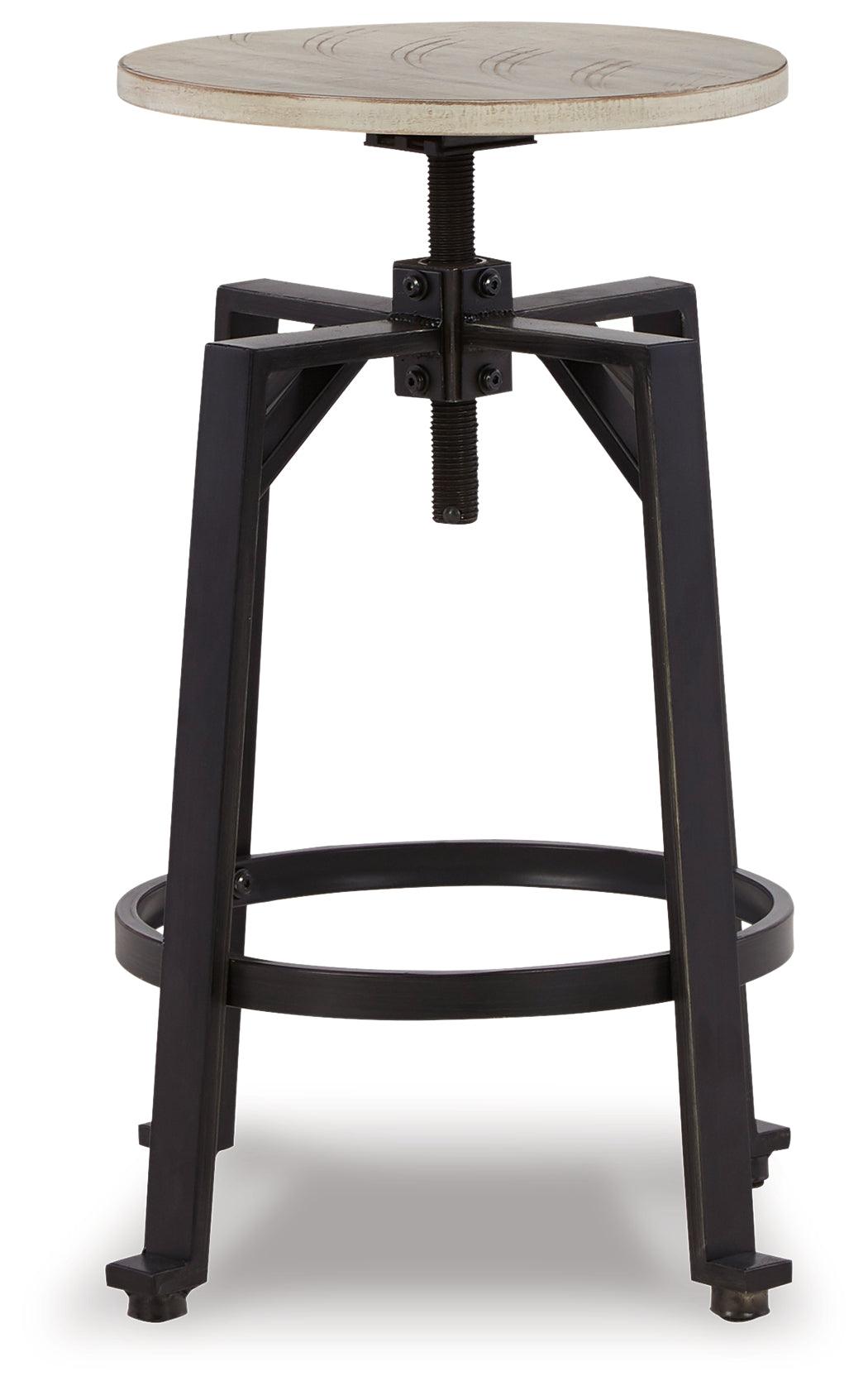 Karisslyn Counter Height Stool side view showing swivel