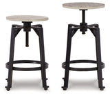 Adjustable swivel seat of Karisslyn Counter Height Stool