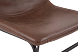 Close-up detail of faux leather texture on Centiar chair