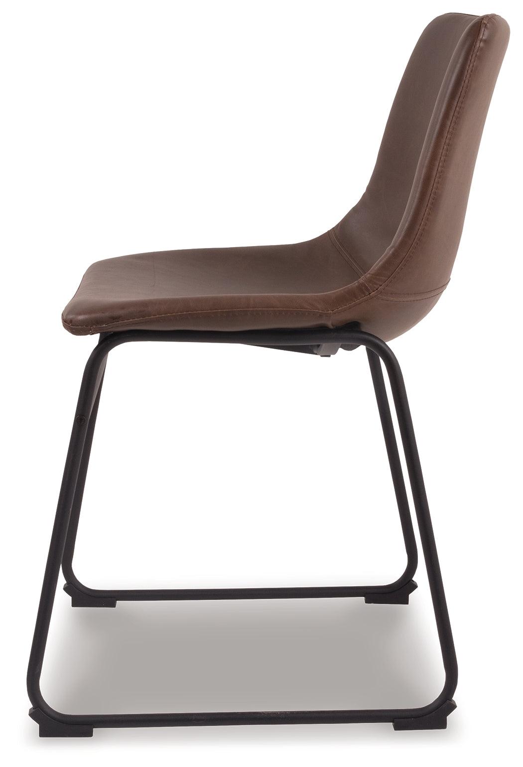 Side profile of Centiar Dining Chair with visible seat dimensions