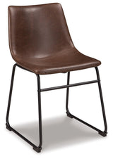 Centiar Dining Chair side view showing contoured bucket seat