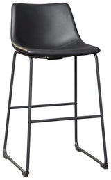 Centiar Black Pub Height Bar Stool side view