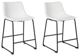 Centiar Bar Stool side angle showing metal base