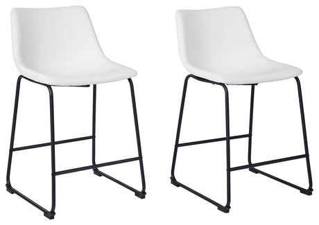 Centiar Bar Stool side angle showing metal base