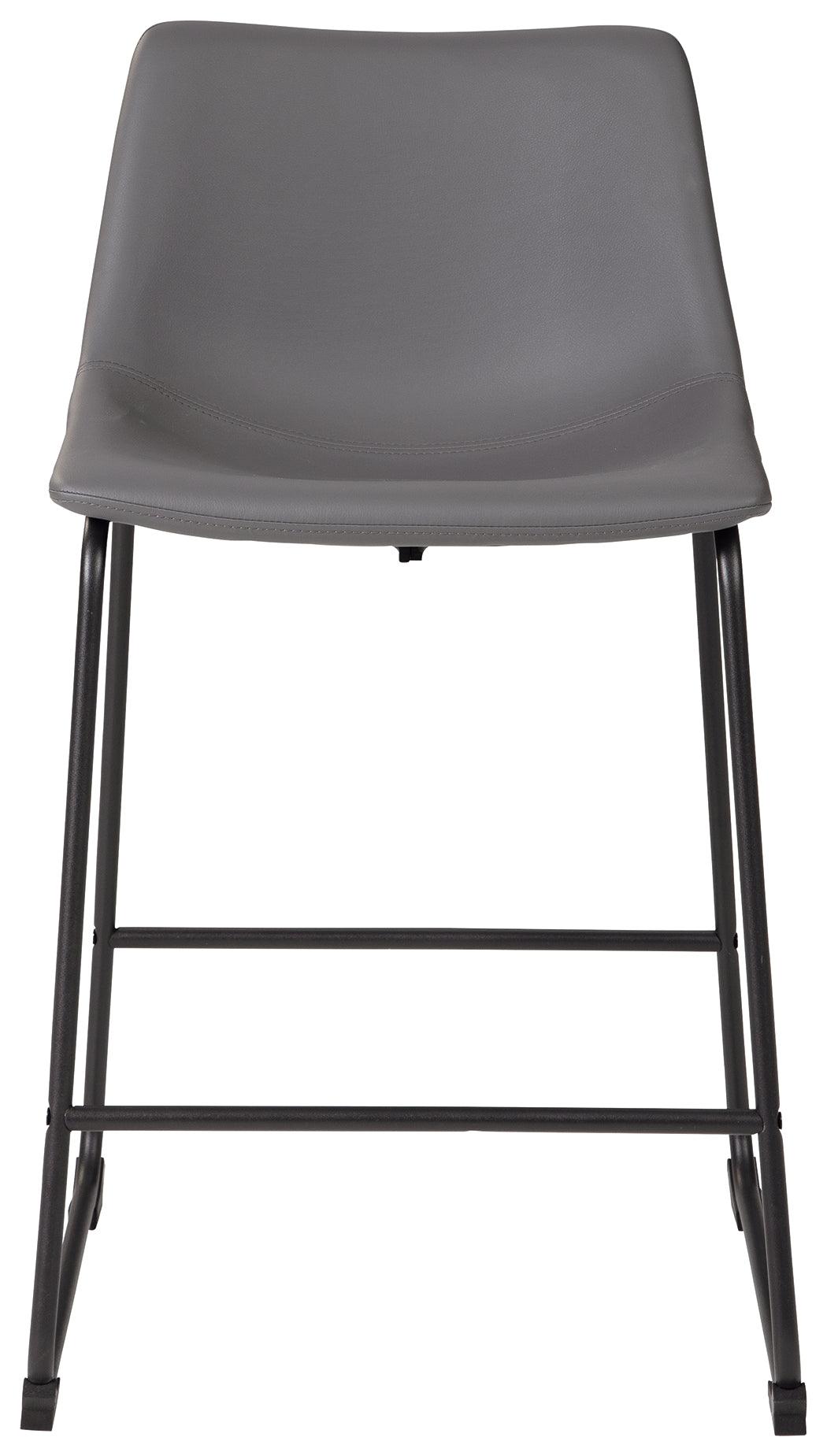 Side profile of Centiar Gray Counter Height Bar Stool
