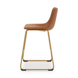 Barstool seating and footrest detail