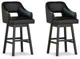 Tallenger bar stool side angle showing swivel feature