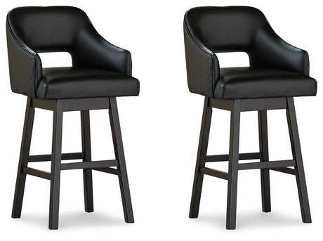 Tallenger bar stool side angle showing swivel feature