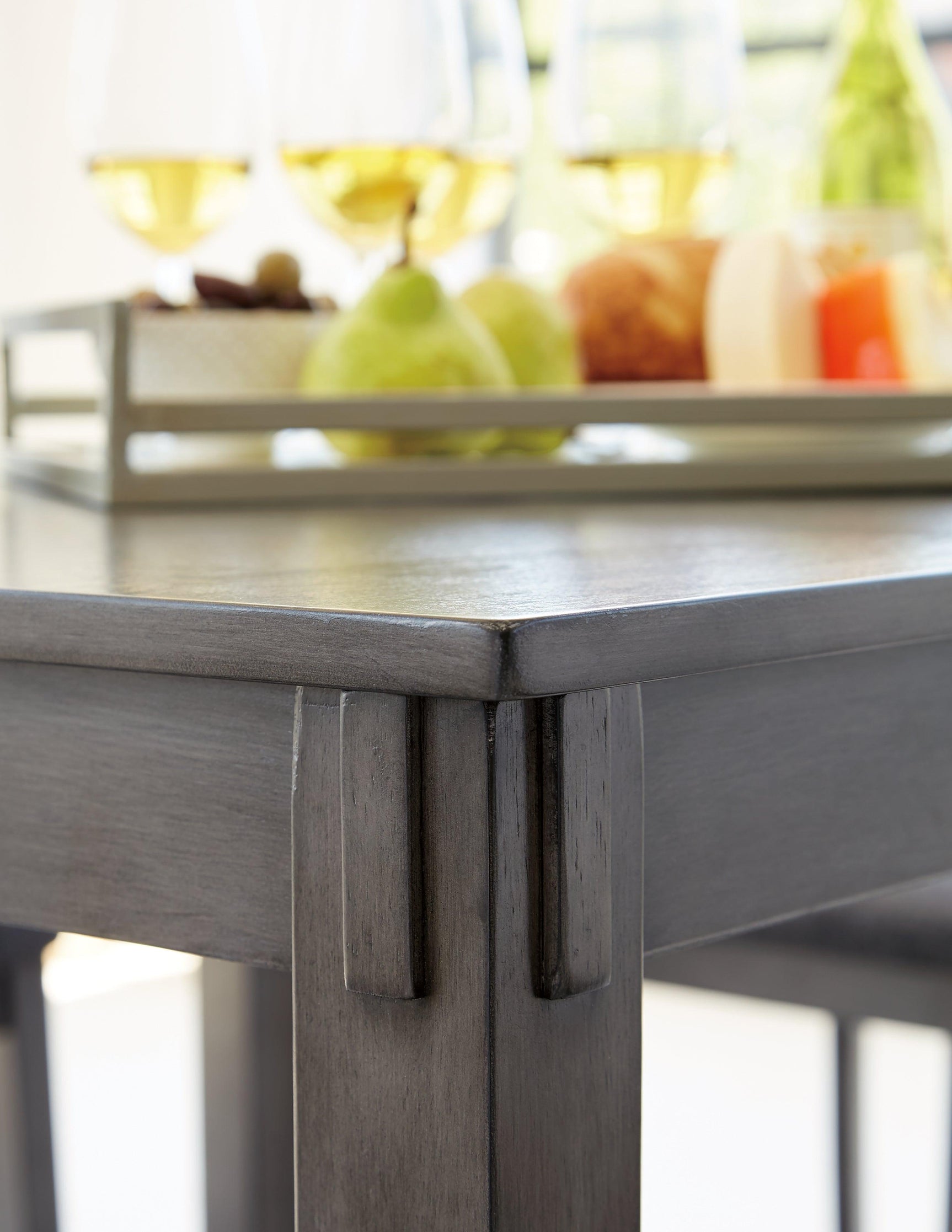 Detail of Bridson table leg design