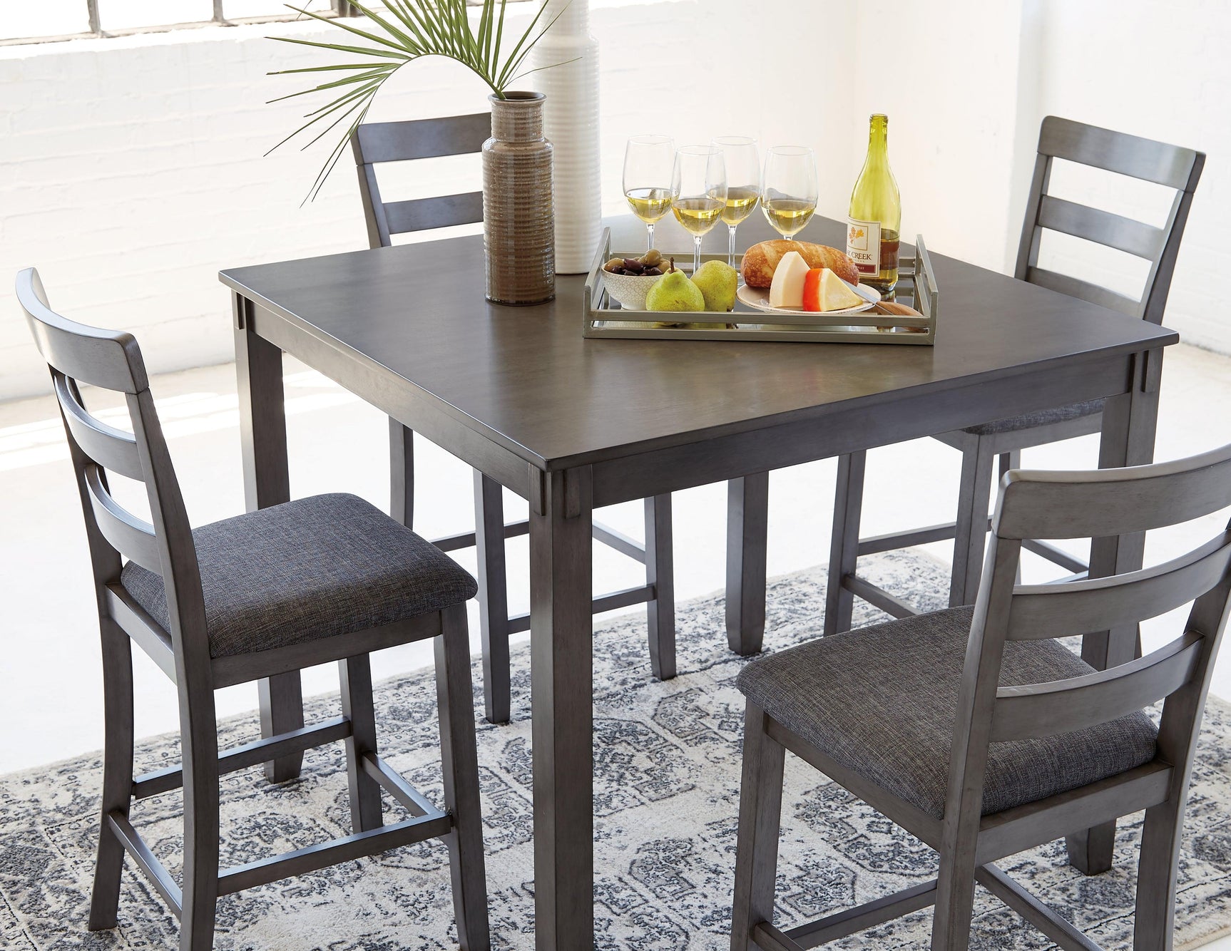Mood view of Bridson dining set in room setting horizontal