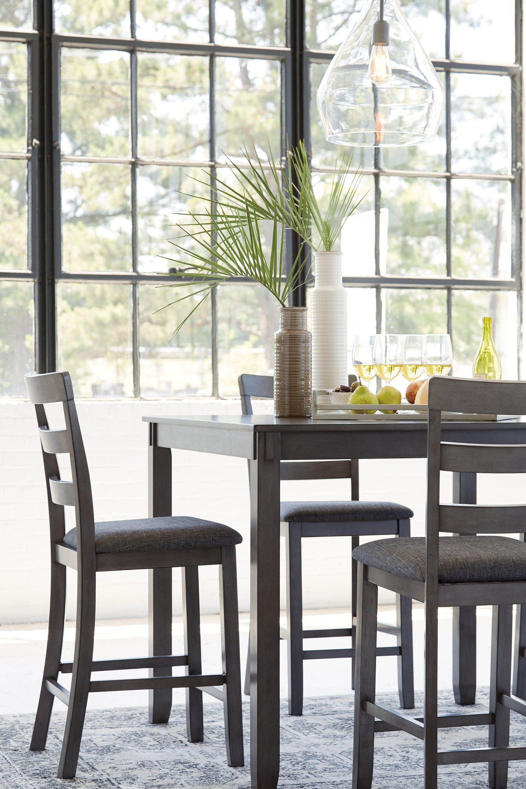 Mood view of Bridson dining set in room setting vertical