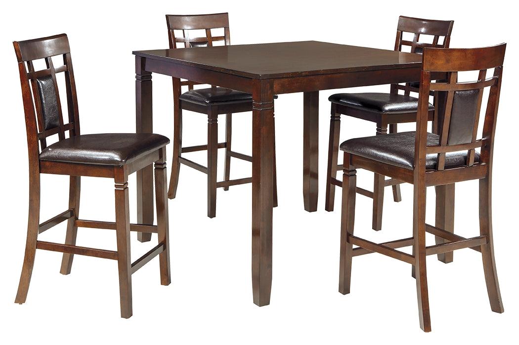 Bennox dining table close-up showing wood finish and table legs
