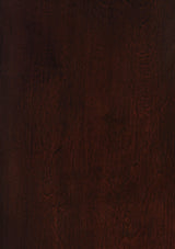 Close-up of faux leather upholstered bar stool seat and back