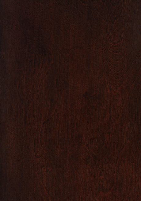 Close-up of faux leather upholstered bar stool seat and back