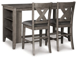 Caitbrook Gray Dining Table top surface close-up