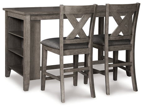 Caitbrook Gray Dining Table top surface close-up