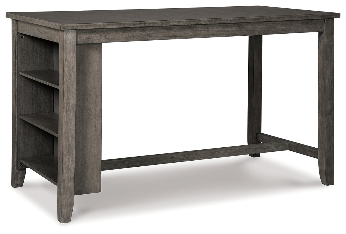 Side view of Caitbrook Gray Barstools