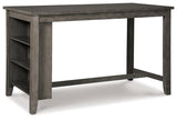 Side view of Caitbrook Gray Barstools