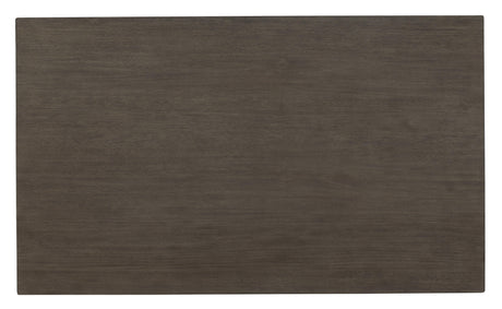 Top view of Caitbrook Gray Dining Table surface