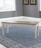 Top view of Skempton storage bench seat