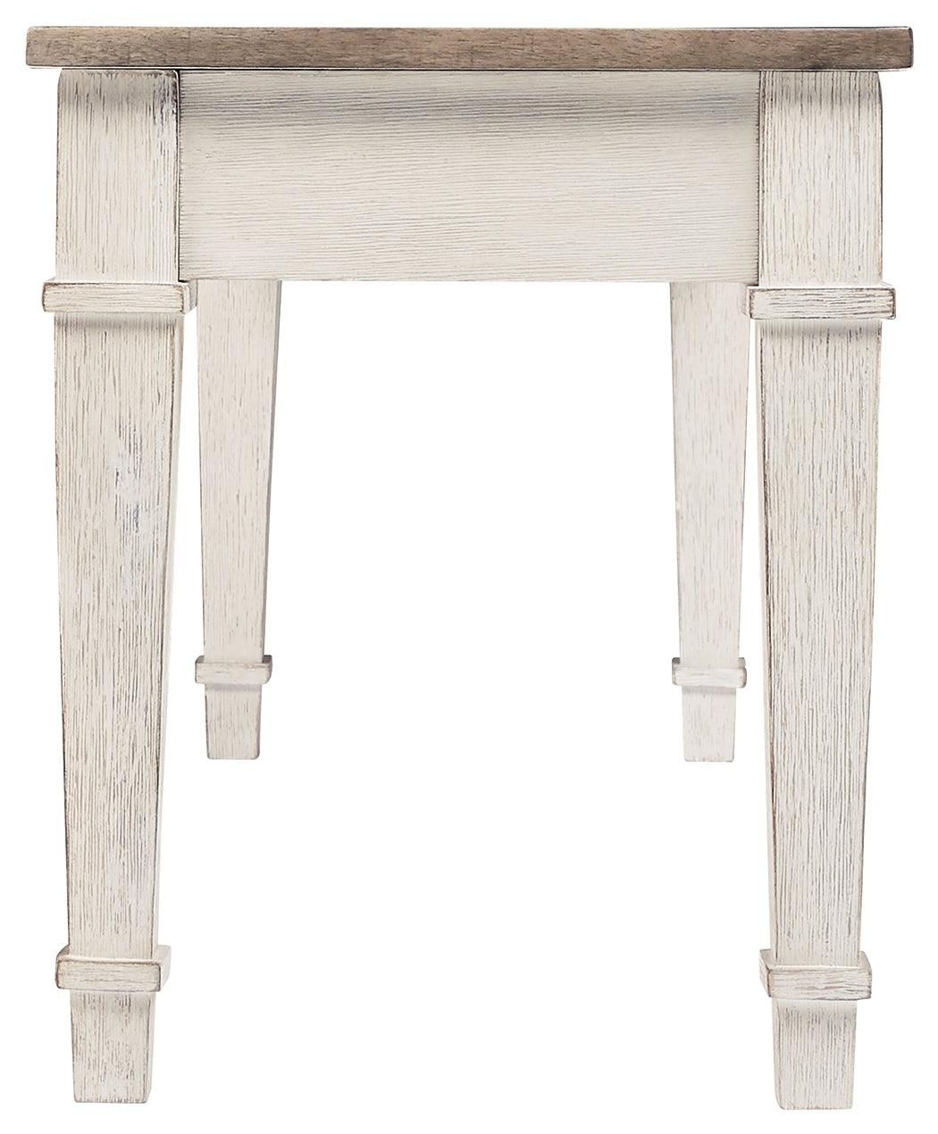 Skempton storage bench side profile