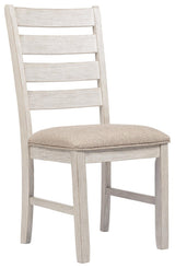 Skempton dining chair side profile with visible wood grain