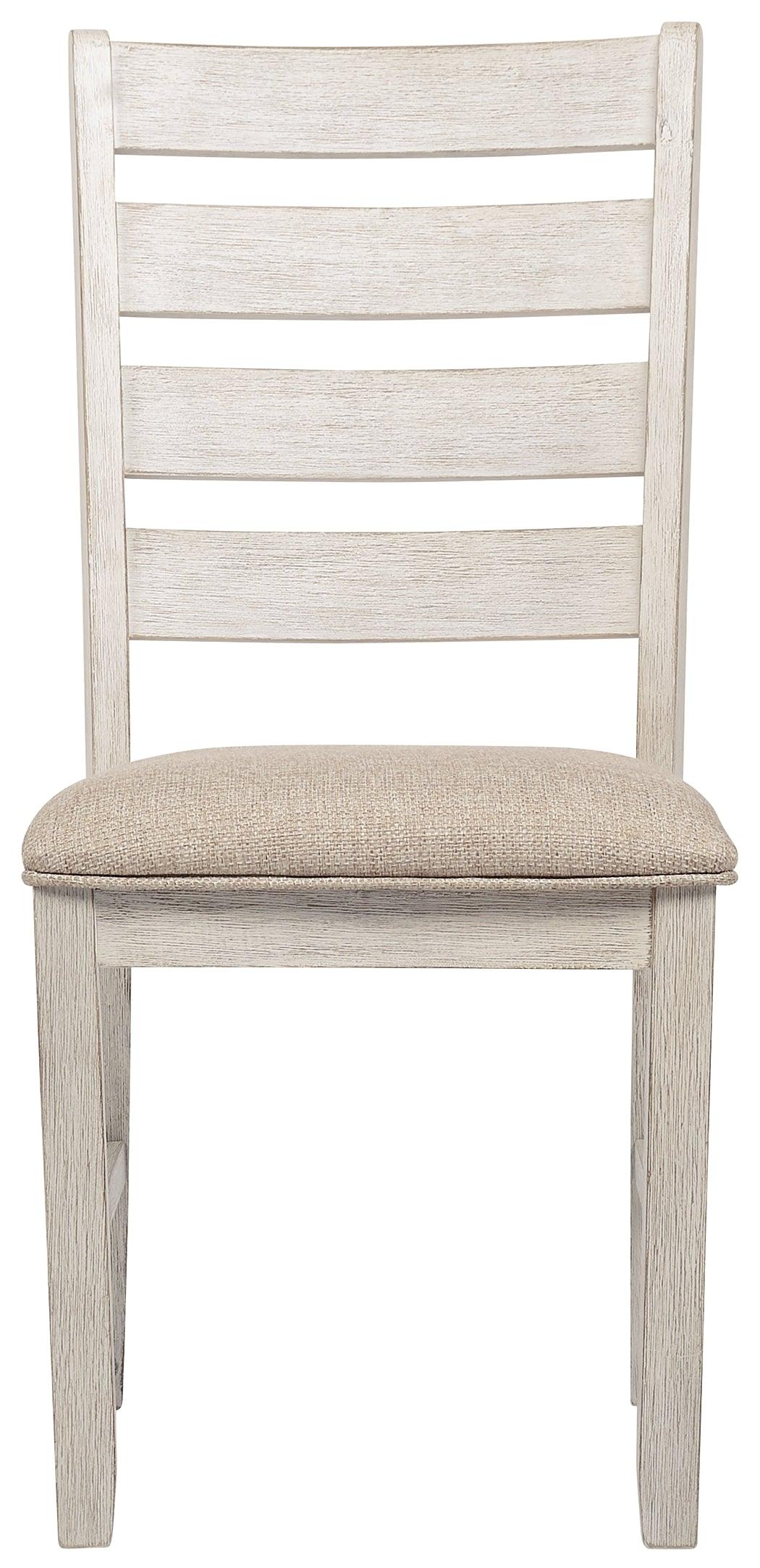 Skempton dining chair back view displaying tall ladderback