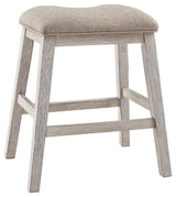 Skempton Counter Height Bar Stool close-up of seat and upholstery
