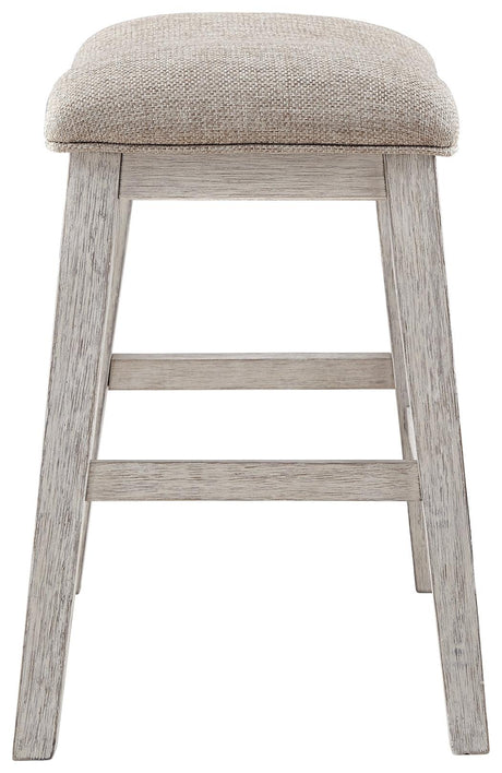 Skempton Bar Stool showing footrest detail
