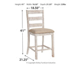 Skempton Counter Height Bar Stool dimensional diagram