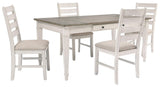 Skempton table with seating arrangement for six