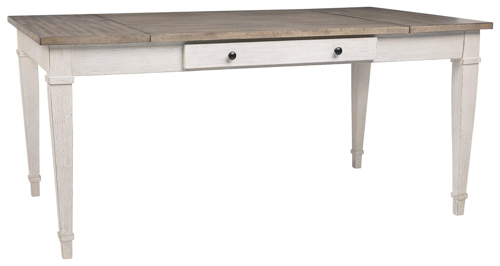 Skempton dining table top view highlighting grain and finish