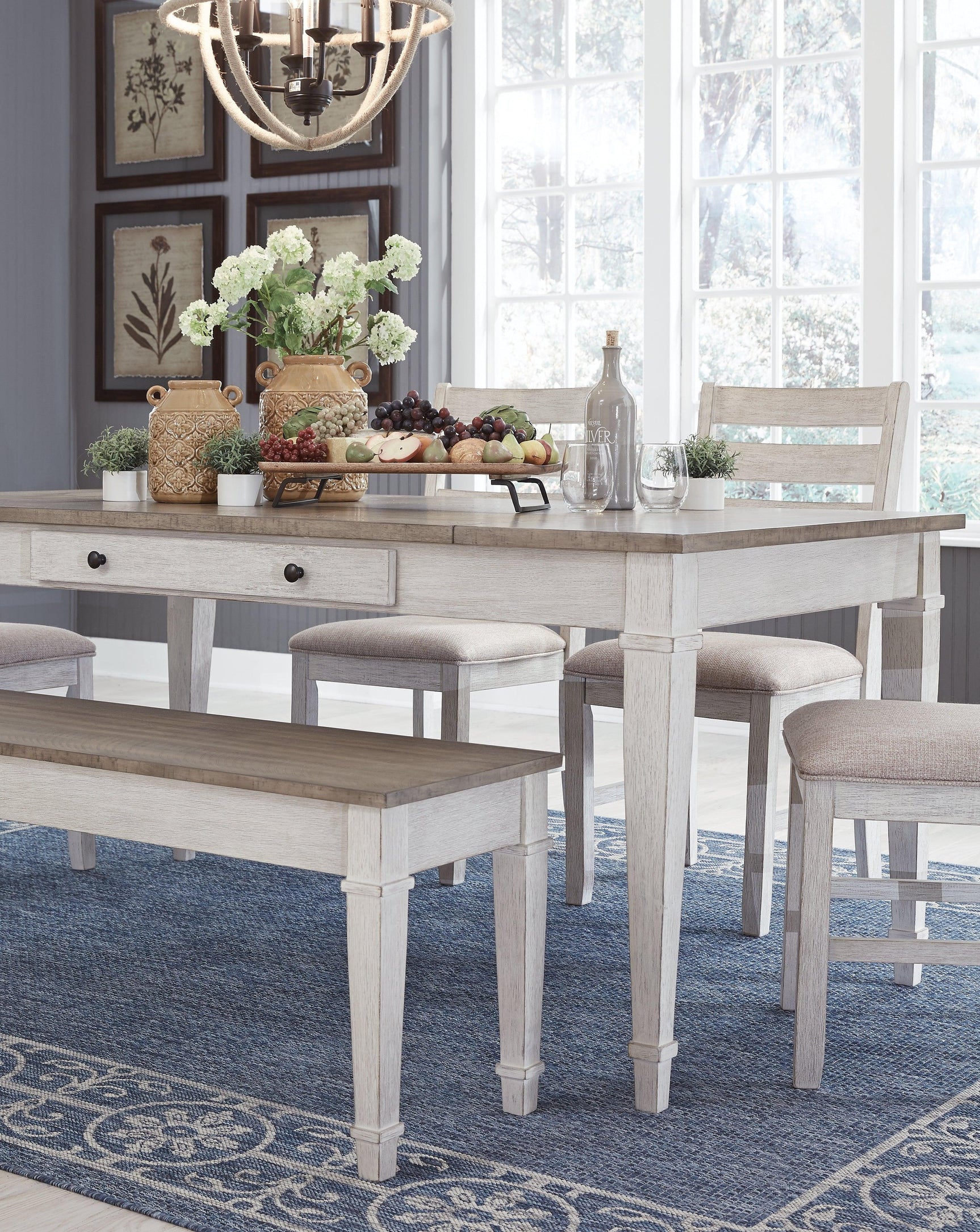 Skempton dining table drawers fully extended