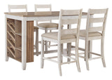 Skempton wine rack and open shelves detail