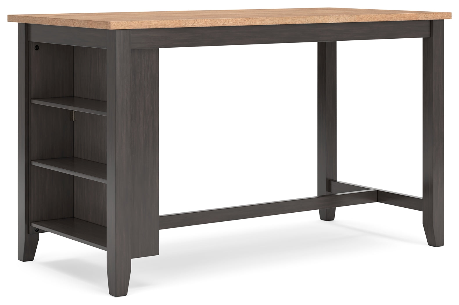 Gesthaven dining table and barstool set angled view
