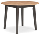 Gesthaven Natural/Brown Dining Set angled view