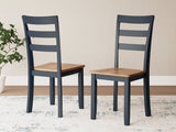 Back view of Gesthaven Dining Chair with mango wood finish
