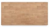 Gesthaven Natural and Blue counter height dining table with two barstools
