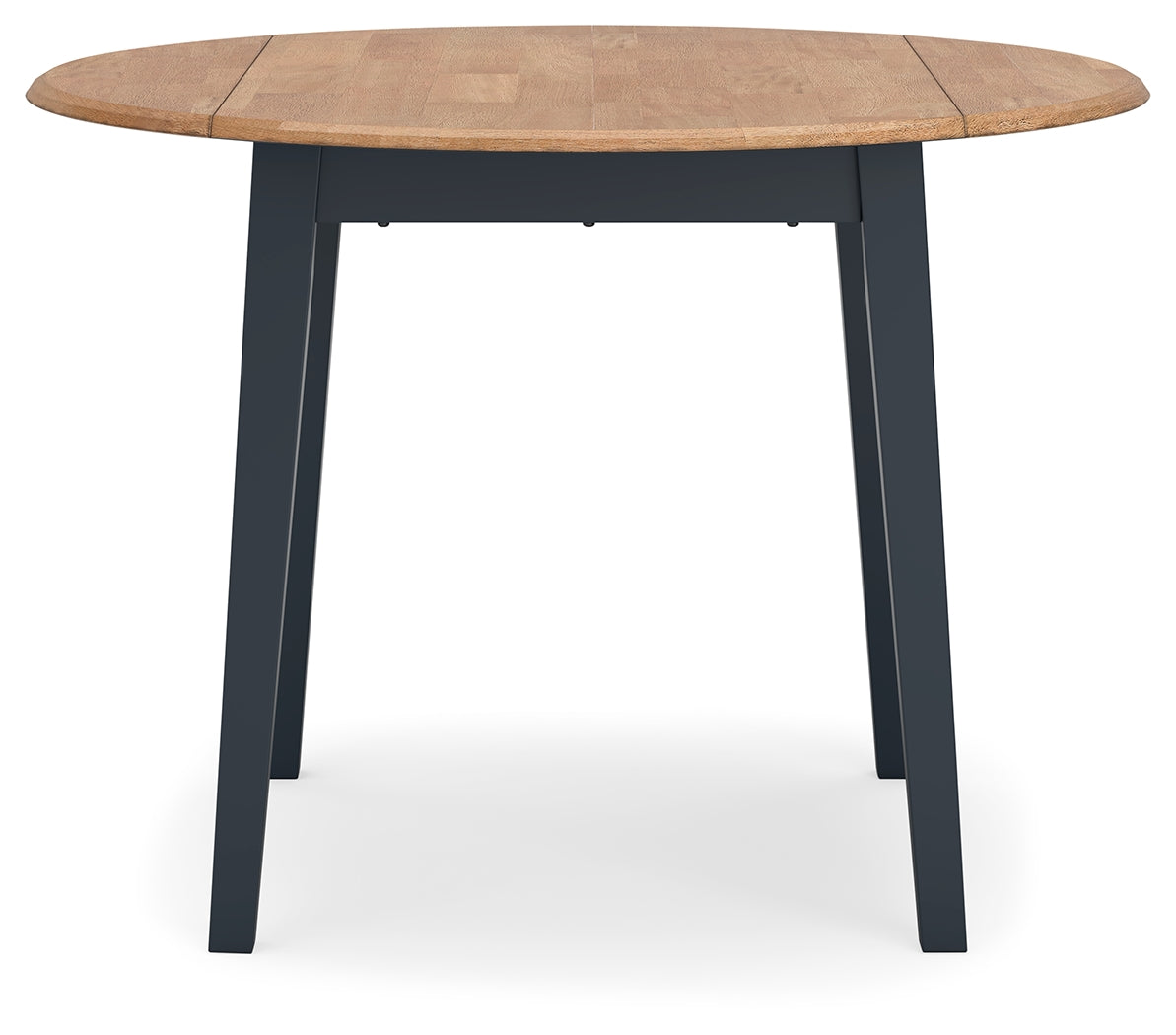 Gesthaven Natural Blue Dining Drop Leaf Table head on view