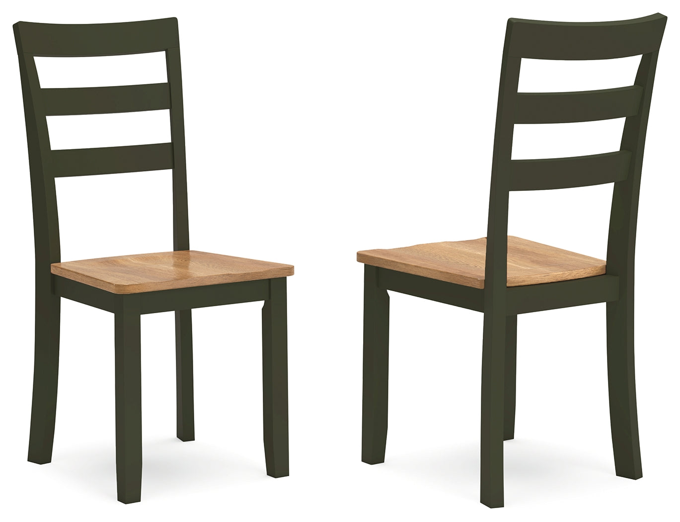 Gesthaven dining chair side view showing natural mango wood finish