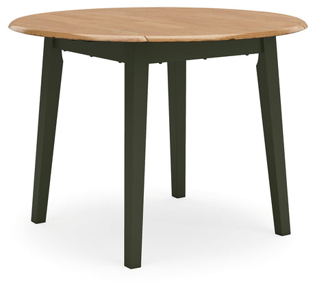 Gesthaven dining table angled side view
