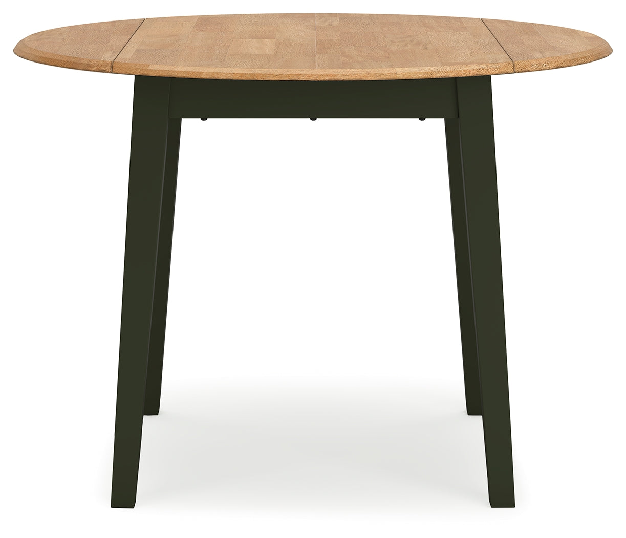 Gesthaven round dining table head-on view