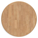 Gesthaven table top showing butcher block veneer finish