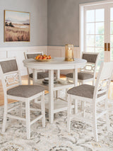 Styled Erinberg dining set in casual dining room setting