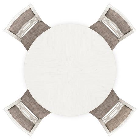 Top view close-up of Erinberg dining table surface