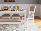 Mood photo of Erinberg antique white dining set in casual dining room