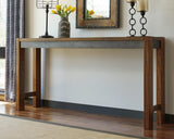 Top view of Torjin brown gray counter height table