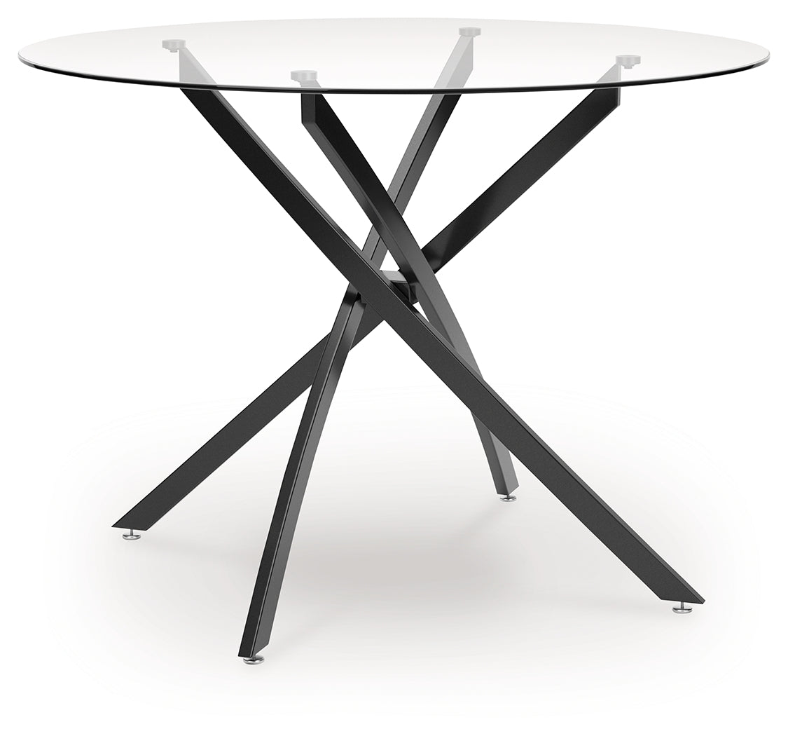 Pharwynn dining table, head-on view