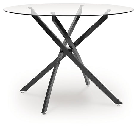 Pharwynn dining table, head-on view