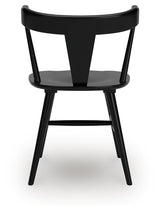 Gretlynn Black Dining Chair back angle